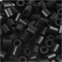 Rørperler, str. 5x5 mm, hulstr. 2,5 mm, medium, sort (32220), 1100stk./ 1 pk.
