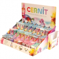 Cernit, ass. farver, 24x6pk./ 1 pk.