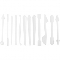 Modellérpinde, str. 12,7-14,3 cm, hvid, 12 stk./ 1 pk.