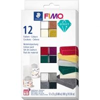 FIMO® Effect, ass. farver, 12x25 g/ 1 pk.