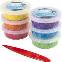 Foam Clay&reg;, metallic, st&aelig;rke farver, 84 g, 6x14 g/ 1 pk.