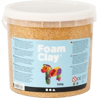 Foam Clay®, metallic, guld, 560g/ 1 spand
