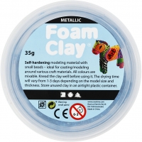 Foam Clay®, metallic, blå, 35g/ 1 ds.