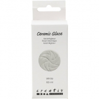 Keramik Glasur, 984-1101 °C, dækkende, white, 60 ml/ 1 fl.