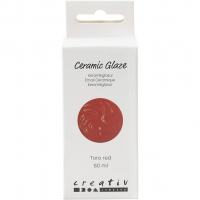 Keramik Glasur, 984-1101 °C, dækkende, Toro Red, 60 ml/ 1 fl.