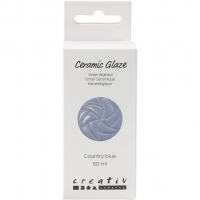 Keramik Glasur, 984-1101 °C, dækkende, Country Blue, 60 ml/ 1 fl.