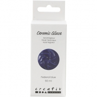 Keramik Glasur, 984-1101 °C, dækkende, Federal Blue, 60 ml/ 1 fl.