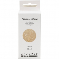 Keramik Glasur, 984-1101 °C, dækkende, Apricot, 60 ml/ 1 fl.