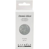 Keramik Glasur, 984-1101 °C, dækkende, Art Grey, 60 ml/ 1 fl.