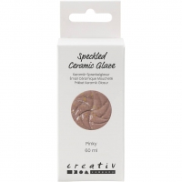 Prikket Keramik Glasur , 999-1060 °C, dækkende, Pinky, 60 ml/ 1 fl.