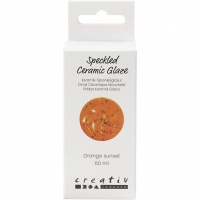 Prikket Keramik Glasur , 999-1060 °C, dækkende, Orange Sunset, 60 ml/ 1 fl.
