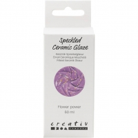 Prikket Keramik Glasur , 999-1060 °C, dækkende, Flower Power, 60 ml/ 1 fl.