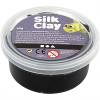 Silk Clay®, sort, 40g/ 1 ds.