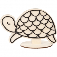 Dekorationsfigur, skildpadde, H: 10 cm, 1stk./ 1 stk.