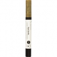 Dekorationstusch, metallic, streg 2,5 mm, guld, 1 stk.