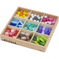 VIGA Sorteringssæt, str. 31x31x5 cm, 141 dele/ 1 pk.