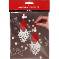 Mini DIY Kit, macramé nisse, H: 14 cm, 1pk./ 1 pk.