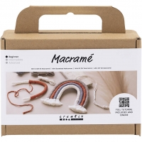 Mini DIY Kit Macramé, Regnbue, 1pk./ 1 pk.