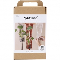 DIY Kit Macramé, Blomsterophæng, 1pk./ 1 pk.