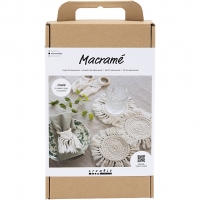 DIY Kit Macramé, Borddekoration, off white, 1pk./ 1 pk.