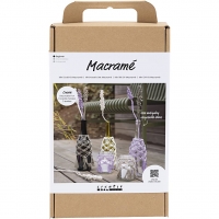 DIY Kit Macramé, Glasdekoration, 1pk./ 1 pk.