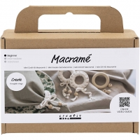 Mini DIY Kit Macramé, Servietring, off white, 1pk./ 1 pk.