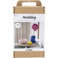 DIY Kit Modellering, Vase og skål, 1pk./ 1 pk.