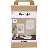 DIY Kit Papirkunst, Papir til ophæng, off white, 1pk./ 1 pk.