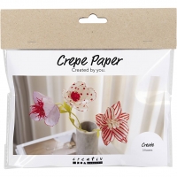 Mini DIY Kit Crepepapir, Blomster, pastelfarver, 1pk./ 1 pk.