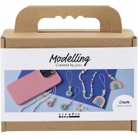 Mini DIY Kit Modellering, Mobilvedhæng, ass. farver, 1 pk.