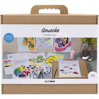 Start DIY Kit Gouache, Malerier, ass. farver, 1 pk.
