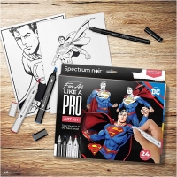 DIY Kit Illustration, Superman, ass. farver, 1pk./ 1 pk.