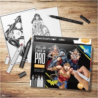 DIY Kit Illustration, Wonder Woman, ass. farver, 1pk./ 1 pk.