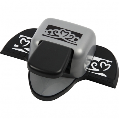 Border punch, hjerte, L: 6,3 cm, B: 29,5 mm, 1 stk.