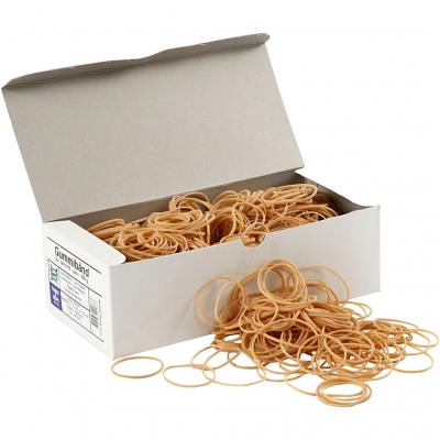 Gummibånd, diam. 5-8 cm, tykkelse 1 mm, 500g/ 1 pk.