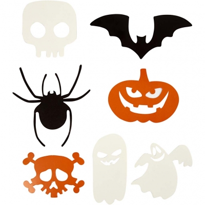 Halloween Figurer, str. 5-10 cm, 180 g, 50 stk./ 1 pk.