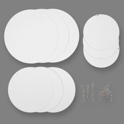 Uro, diam. 12+15+18 cm, 300 g, 4 sæt/ 1 pk.