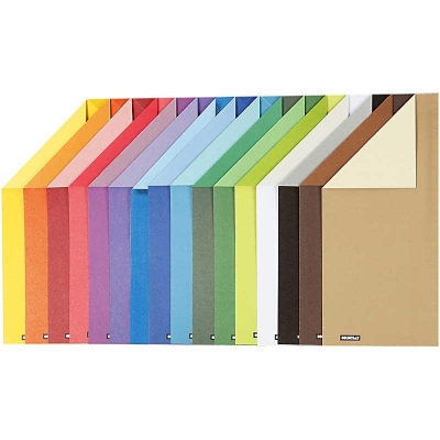 Color Bar Rivekarton, A4, 210x297 mm, 250 g, 16ass. ark/ 1 pk.