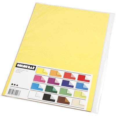 Color Bar Rivepapir, A4, 210x297 mm, 100 g, 16ass. ark/ 1 pk.