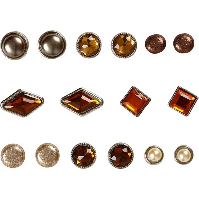 Dekonitter, str. 8-18 mm, brun, 16 stk./ 1 pk.