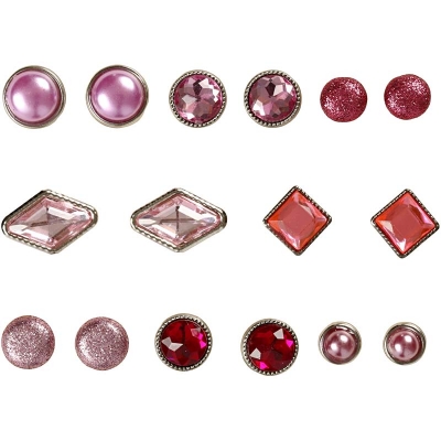 Dekonitter, str. 8-18 mm, pink, 16 stk./ 1 pk.