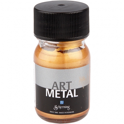 Hobbymaling Metallic, mellem guld(5104), 30ml/ 1 fl.