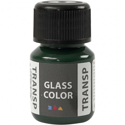 Glass Color Transparent, brilliantgrøn, 30ml/ 1 fl.