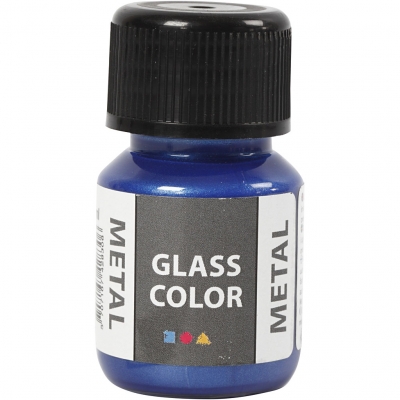 Glass Color Metal, blå, 30ml/ 1 fl.