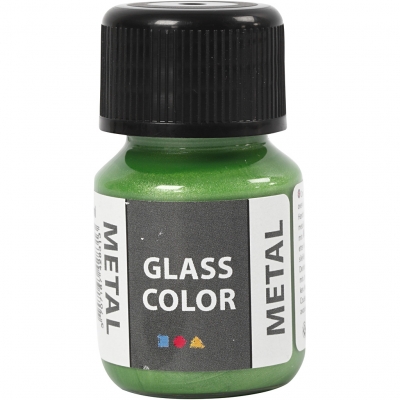 Glass Color Metal, grøn, 30ml/ 1 fl.