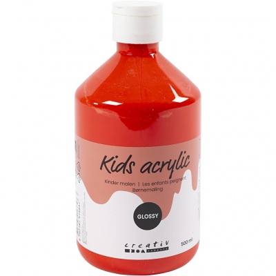 Akrylmaling Blank, rød, 500 ml/ 1 fl.