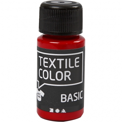 Textile Color, rød, 50ml/ 1 fl.