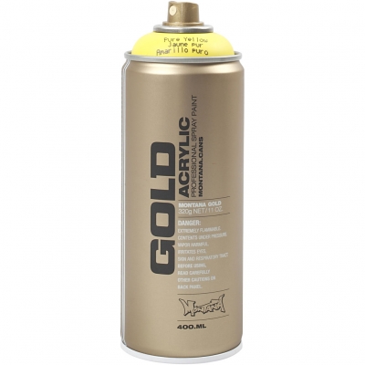 Spraymaling, gul, 400ml/ 1 ds.