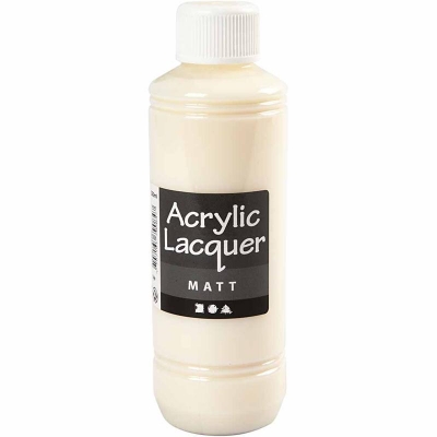 Akryllak, mat, 250ml/ 1 fl.