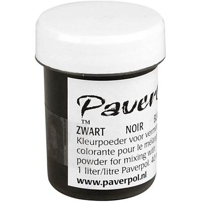 Paver Color, sort, 40ml/ 1 ds.